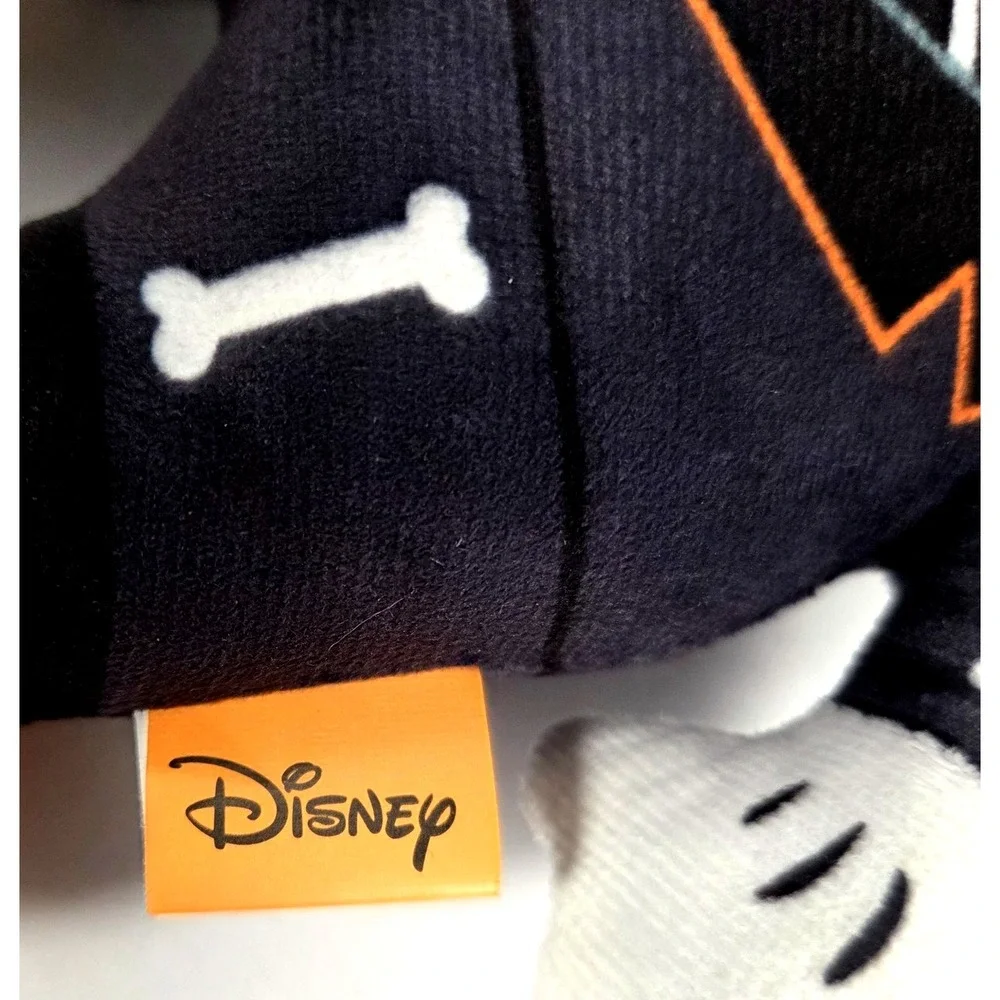 Disney Mickey Mouse Halloween Dog Toy Plush Skeleton Costume 10.5 Inch New